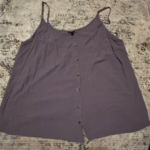 Torrid Purple Button-Down Camisole